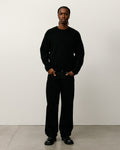 WAFFLE CASHMERE SWEATER - Black