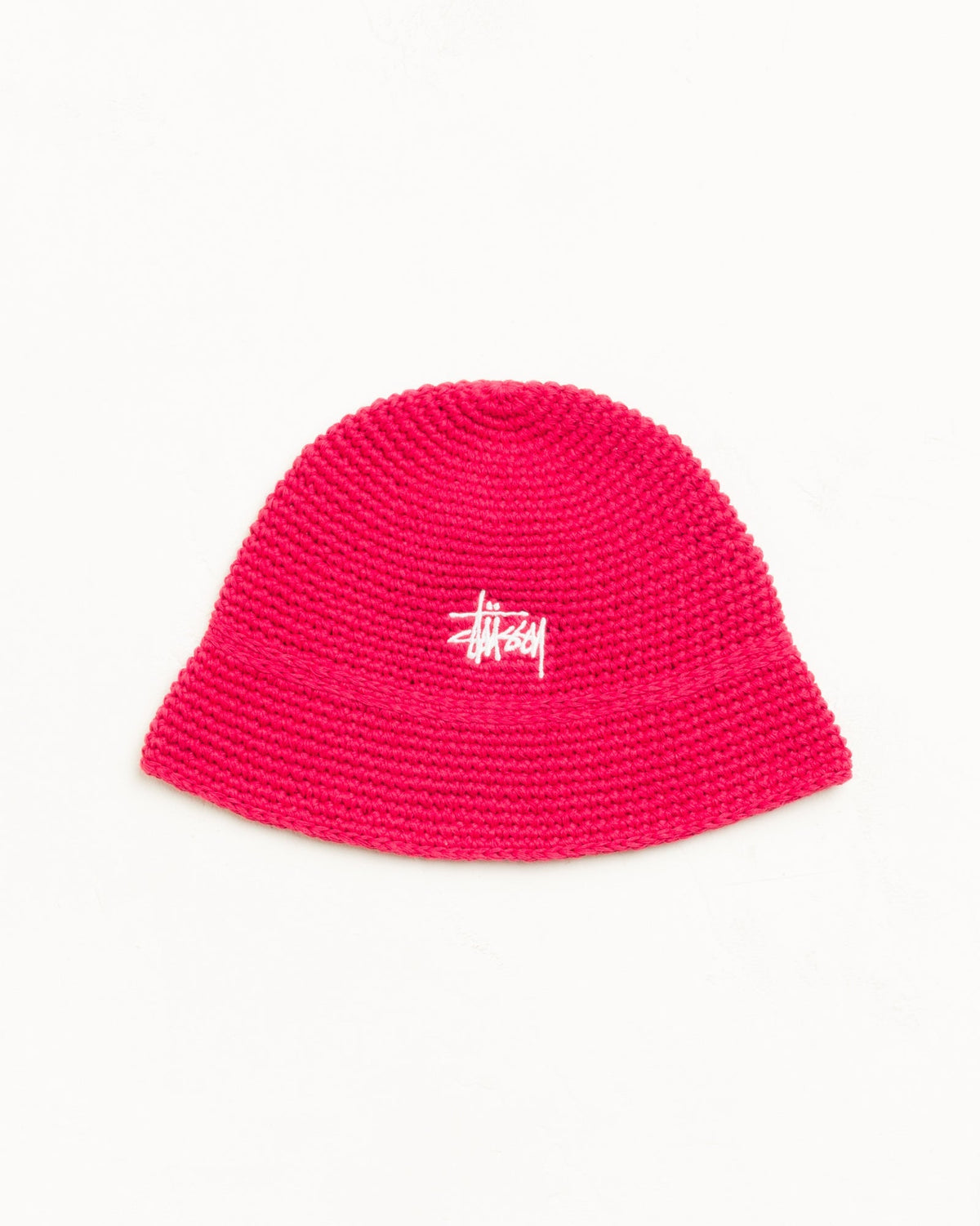 BASIC KNIT BUCKET HAT - Red