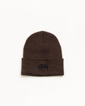 STOCK CUFF BEANIE - Heather Brown