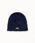 CASHMERE LEOPARD SKULLCAP - Royal