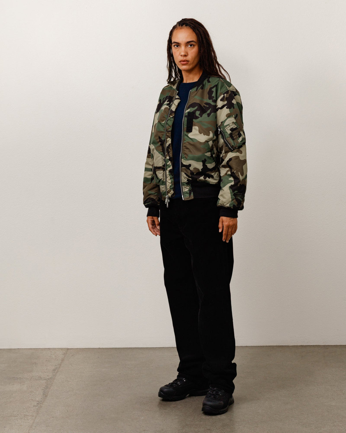 MA-1 BOMBER JACKET - Woodland Camo