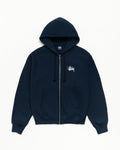 BASIC STÜSSY ZIP HOODIE - Navy