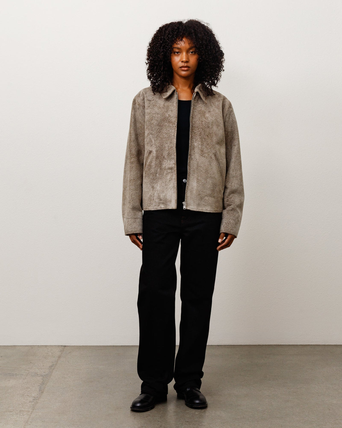 GARAGE JACKET SUEDE - Suede
