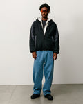 FADED GRAPHIC FLEECE PANT - Washed Navy